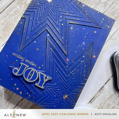 Part A-Glitz Art Craft Co.,LTD Embossing Folder Stellar Cascade 3D Embossing Folder