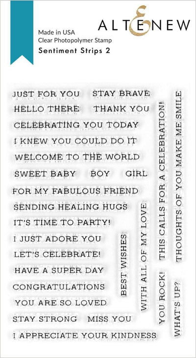 Altenew Stamp Bundle Sentiment Strips