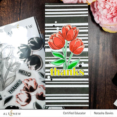 Altenew Stamp & Die Bundle Floral Thanks Stamp & Die Bundle