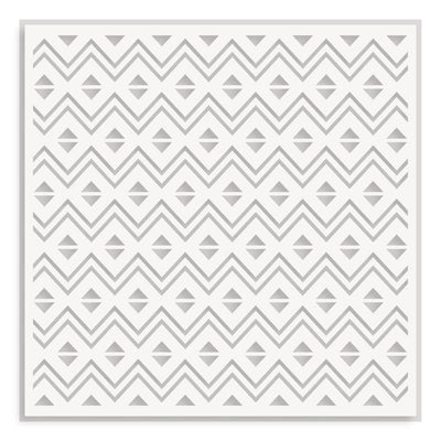 Heritage Chevron Weaves Stencil